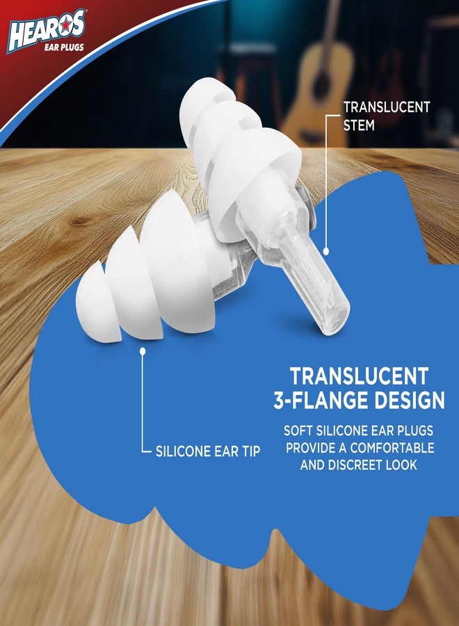 HEAROS High Fidelity Musician Ear Plugs Ultimate In Comfortable And Hearing Protection Professional Musicians Earplugs Noise Cancelling Earplugs For Concerts Motorcyclists Loud Events (1 Pair) - Image 4